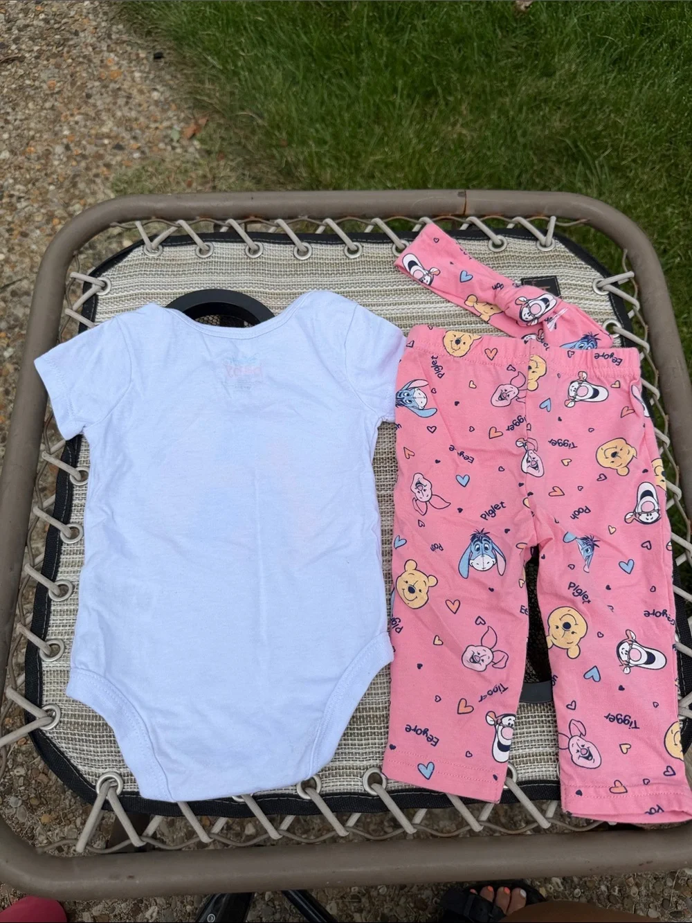Disney Pink Winnie the Pooh Group Hug Bodysuit Set